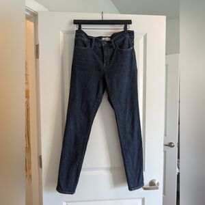 Madewell- Mid Rise Skinny Cassic Blue Denim Jeans In Size 29